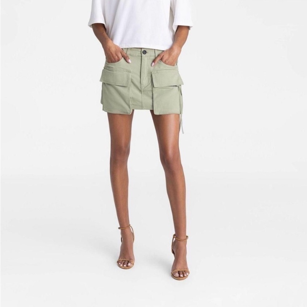 KBB by KAHLANA Women's 'The Cargo Mini Skirt' NWT Size 8 Olive